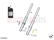 BMW Motorrad BMW 2021 R models R 18 B (0L31, 0L33) Telescope fork | Telescope fork