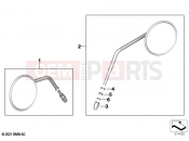 BMW Motorrad BMW 2021 R models R 18 B (0L31, 0L33) Mirror 2 | Mirror 2