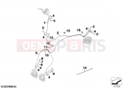 BMW Motorrad BMW 2021 R models R 18 B (0L31, 0L33) Brake lines, front | Brake lines, front