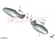 BMW Motorrad BMW 2021 R models R 18 B (0L31, 0L33) LED turn indicators front 2 | LED turn indicators front 2