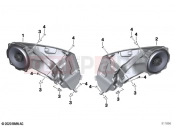 BMW Motorrad BMW 2021 R models R 18 B (0L31, 0L33) Loudspeaker front | Loudspeaker front
