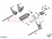 BMW Motorrad BMW 2021 R models R 18 B (0L31, 0L33) 6-speed gearbox shift components | 6-speed gearbox shift components