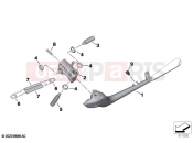 BMW Motorrad BMW 2021 R models R 18 B (0L31, 0L33) Side stand | Side stand