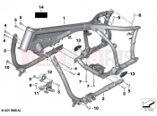 BMW Motorrad BMW 2021 R models R 18 B (0L31, 0L33) Main frame | Main frame