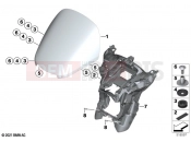 BMW Motorrad BMW 2021 R models R 18 B (0L31, 0L33) Windshield / mounting | Windshield / mounting