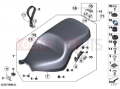 BMW Motorrad BMW 2021 R models R 18 B (0L31, 0L33) Seat bench | Seat bench