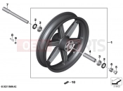 BMW Motorrad BMW 2021 R models R 18 B (0L31, 0L33) Cast rim, front 2 | Cast rim, front 2
