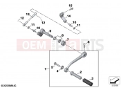 Outer gearshift parts | Outer gearshift parts - BMW Motorrad R 18 Transcont. (0L41, 0L43) 2021