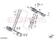 Fork bridge, bottom / top | Fork bridge, bottom / top - BMW Motorrad R 18 Transcont. (0L41, 0L43) 2021