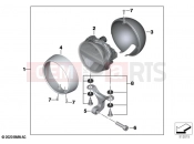 LED additional headlight | LED additional headlight - BMW Motorrad R 18 Transcont. (0L41, 0L43) 2021