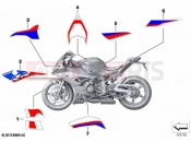 Stick-on label | Stick-on label - BMW Motorrad S 1000 RR 19 (0E21, 0E23) 2020