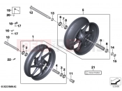 Carbon wheels | Carbon wheels - BMW Motorrad S 1000 RR 19 (0E21, 0E23) 2020
