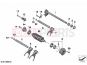 6-speed gearbox shift components | 6-speed gearbox shift components - BMW Motorrad S 1000 RR 19 (0E21, 0E23) 2020