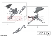 Footpeg system | Footpeg system - BMW Motorrad S 1000 RR 21 (0E61, 0E63) 2023
