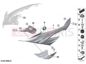 Side trim panel | Side trim panel - BMW Motorrad S 1000 RR 21 (0E61, 0E63) 2023