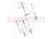 TRIUMPH Tiger 900 GT Front fork & lower yoke assy