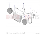 INDIAN 2024 ROADMASTER DARK HORSE 116 ALL OPTIONS (R01) - N24TKDBB/TK9BB ELECTRICAL | ELECTRICAL, INSTRUMENT CLUSTER - N24TKDBB/TK9BB ALL OPTIONS (200765C)