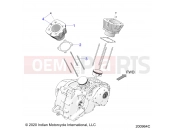 INDIAN 2024 ROADMASTER DARK HORSE 116 ALL OPTIONS (R01) - N24TKDBB/TK9BB ENGINE | ENGINE, CYLINDER - N24TKDBB/TK9BB ALL OPTIONS (200964C)