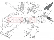 DUCATI 2024 Panigale V4 SP2 Left footrest & gear shift pedal