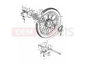 SUZUKI A100-4 N (1992) 42 - REAR WHEEL
