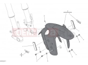 DUCATI 2024 Multistrada V4 Rally Front mudguard (carbon)