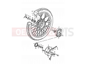 SUZUKI A100 N (1992) 38 - FRONT WHEEL (A100N)