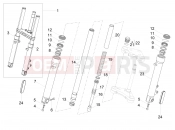 MOTOGUZZI V7 Special 850 (AU, JP, KR, MY, RP, SG, TH, TW, VN, ZC) Front fork Kaifa