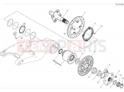 DUCATI Hypermotard 950 Rear wheel spindle