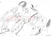 Rear fairings - Ducati Hypermotard 950 SP 2024