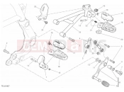 DUCATI Scrambler Desert Sled FOOTRESTS, LEFT