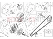 DUCATI Scrambler Desert Sled FRONT AND REAR WHEEL