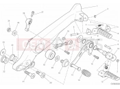 DUCATI 2019 Scrambler Cafe Racer FOOTRESTS, LEFT