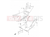 SUZUKI AN150 X (1999) 35 - REAR LEG SHIELD
