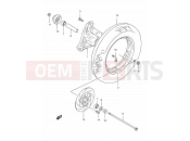 SUZUKI AN150 X (1999) 44 - FRONT WHEEL