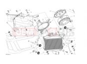 DUCATI Diavel RADIATOR, WATER, LH