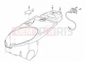 Helmet compartment - Derbi Rambla 125-250 2011