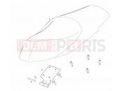 Two-seat saddle - Derbi Rambla 125-250 2011