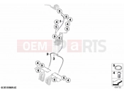 BMW Motorrad BMW 2018 C-Models C 400 X (0C09, 0C19) Brake lines, front | Brake lines, front