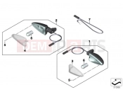 BMW Motorrad BMW 2018 C-Models C 400 X (0C09, 0C19) Turn indicators, rear | Turn indicators, rear