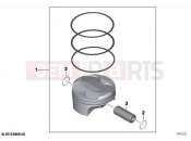 Piston with rings and pin - BMW Motorrad M 1000 R (0E81, 0E83) 2024