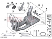 Exhaust manifold with front silencer - BMW Motorrad M 1000 R (0E81, 0E83) 2024