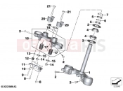 Fork bridge, bottom / top - BMW Motorrad M 1000 R (0E81, 0E83) 2024