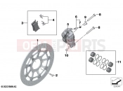 Front wheel brake - BMW Motorrad M 1000 R (0E81, 0E83) 2024