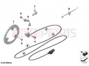 Speed sensor, front - BMW Motorrad M 1000 R (0E81, 0E83) 2024