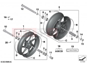 Carbon wheels - BMW Motorrad M 1000 R (0E81, 0E83) 2024