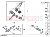 Footrest system, left - BMW Motorrad M 1000 R (0E81, 0E83) 2024