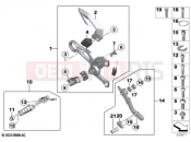 Footrest system, right - BMW Motorrad M 1000 R (0E81, 0E83) 2024