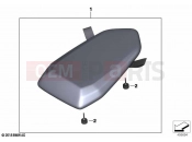Seat bench, pillion - BMW Motorrad M 1000 R (0E81, 0E83) 2024