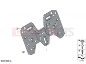 Licence plate holder  2 - BMW Motorrad M 1000 R (0E81, 0E83) 2024