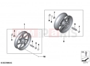 Retrofitting forged wheel - BMW Motorrad M 1000 R (0E81, 0E83) 2024